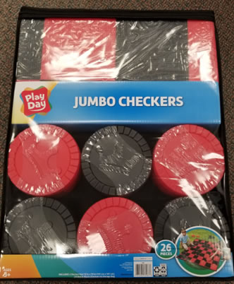 checkers, jumbo size